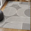 Tapis intérieur / extérieur rayé gris / crème Rysler-88570914