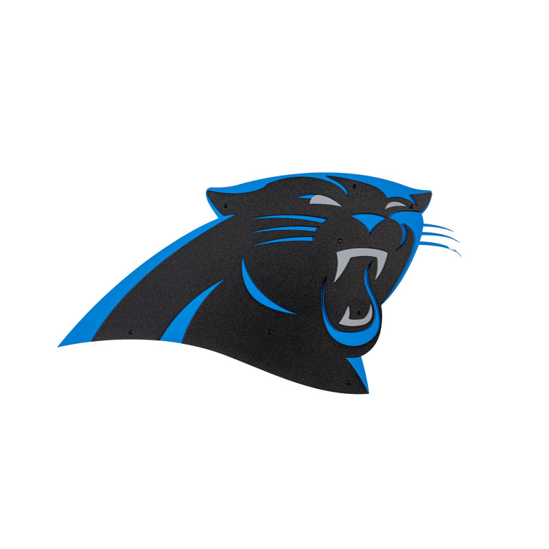 «Carolina Panthers Layered», art mural en métal