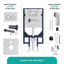 Toilette murale ronde StormOn 1,6 GPF (siège inclus)-50118418-50118419