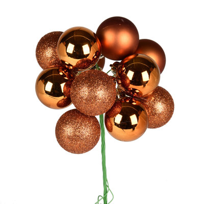 12" Ball Ornament Christmas Pick