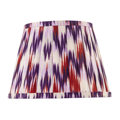 18 cm H Drum Cotton Lamp Shade ( Screw On ) in Purple