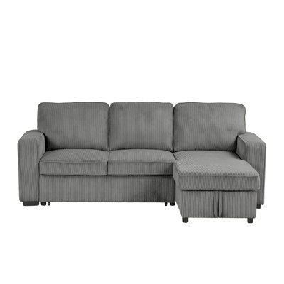 Maslynn Chenille Pull-out Sleeper Sectional