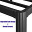 Structure de lit plateforme en acier robuste de 18 po avec coins arrondis Roseann, sans sommier, sans bruit-1291167430