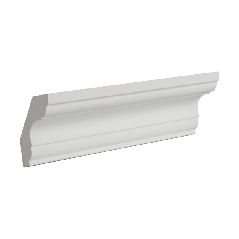 6-Inch Primed White Polyurethane Crown Moulding Sample