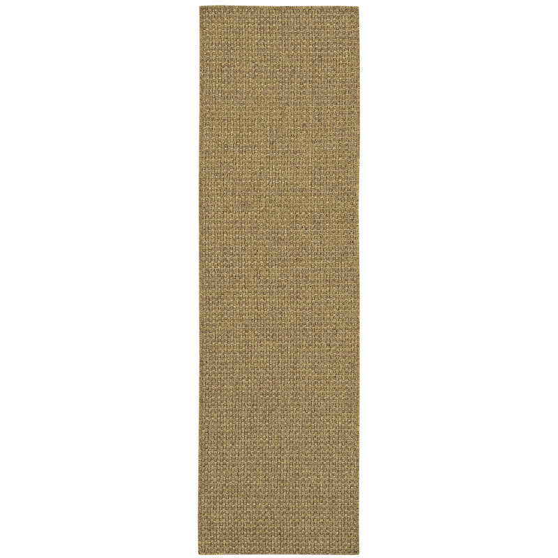 Tapis intérieur / extérieur brun clair Stenya, Tapis de couloir 2 pi 3 po x 7 pi 6 po