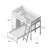 Buendia Kids Twin Over Twin Bunk Bed with Drawers-530038554