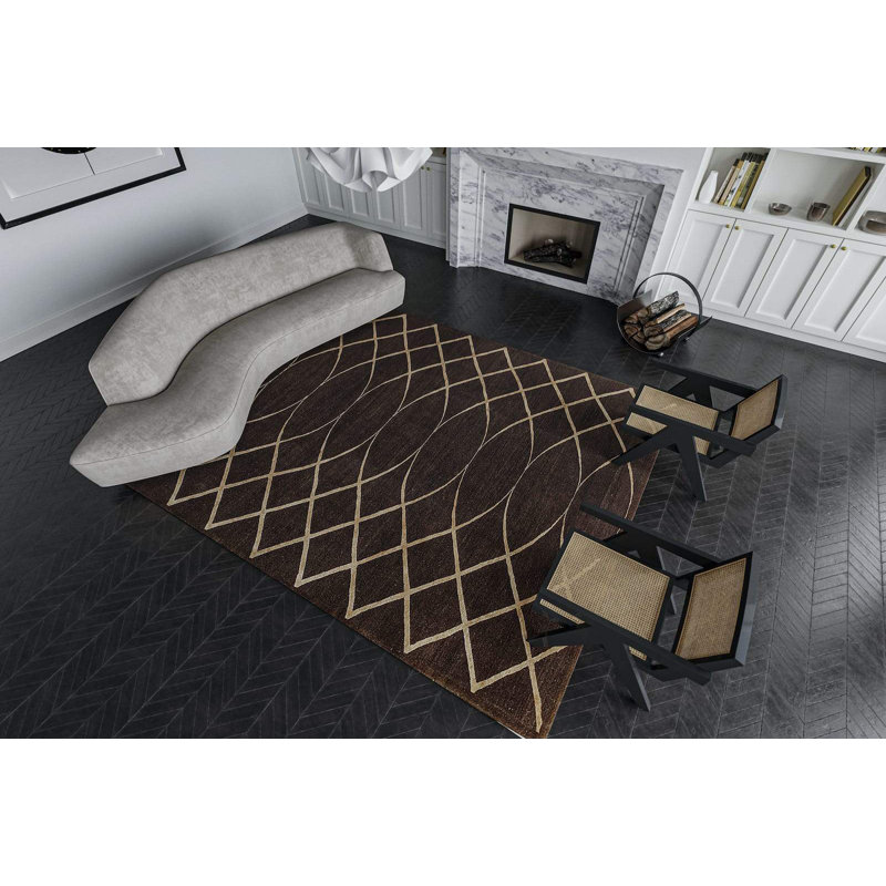 Geometric Area Rug, Rectangle 3' x 5'