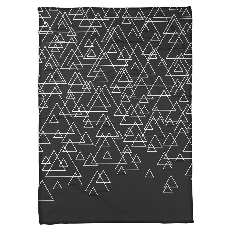 Couverture polaire Katelyn Elizabeth, L 52,5 po x L 62,5 po, Noir