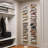 Floating Shoe Rack Wall-mounted, Floating 6 Pair Shoes Display Shelf, White-1313447708