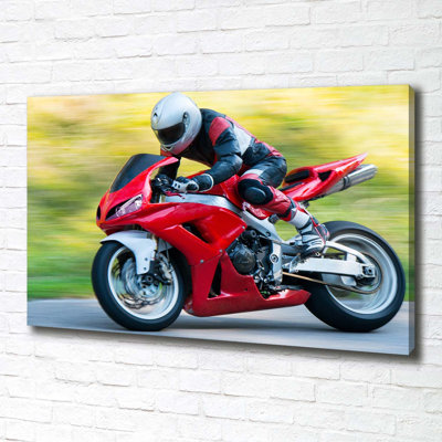 Motorcycle - Wrapped Canvas Print