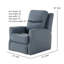 Fauteuil inclinable en cuir Fame-110843095-125118890