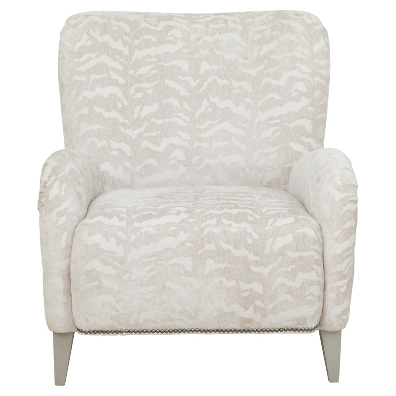 Fauteuil à oreilles large de 32,5 po Melrose CAL117, Mica, 4834 - blanc
