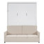 Grand lit escamotable mural avec coussin, grand lit, blanc-617705970