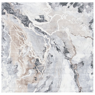 Tapis gris / beige Makenna