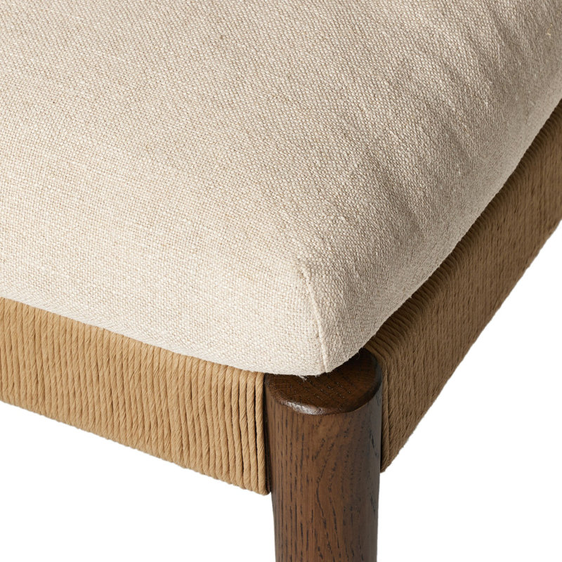 Amira Armless Dining Chair, Brown/Braodway Dune