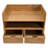 Sorbus 3-Tier Bamboo Desk Organizer with 3 Drawers