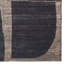 Tapis noir abstrait tissé à la main avec des matériaux durables-375997272
