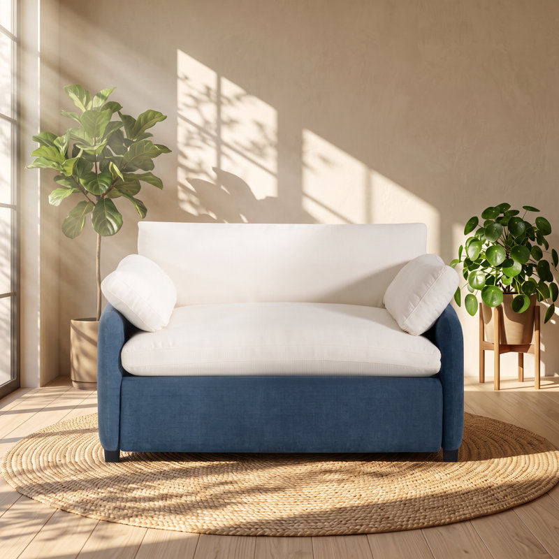 Fauteuil surdimensionné en chenille l 50 po x P 43 po x H 34 po