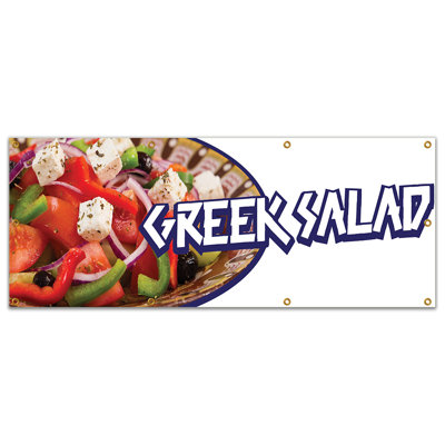 Bannière de salade grecque