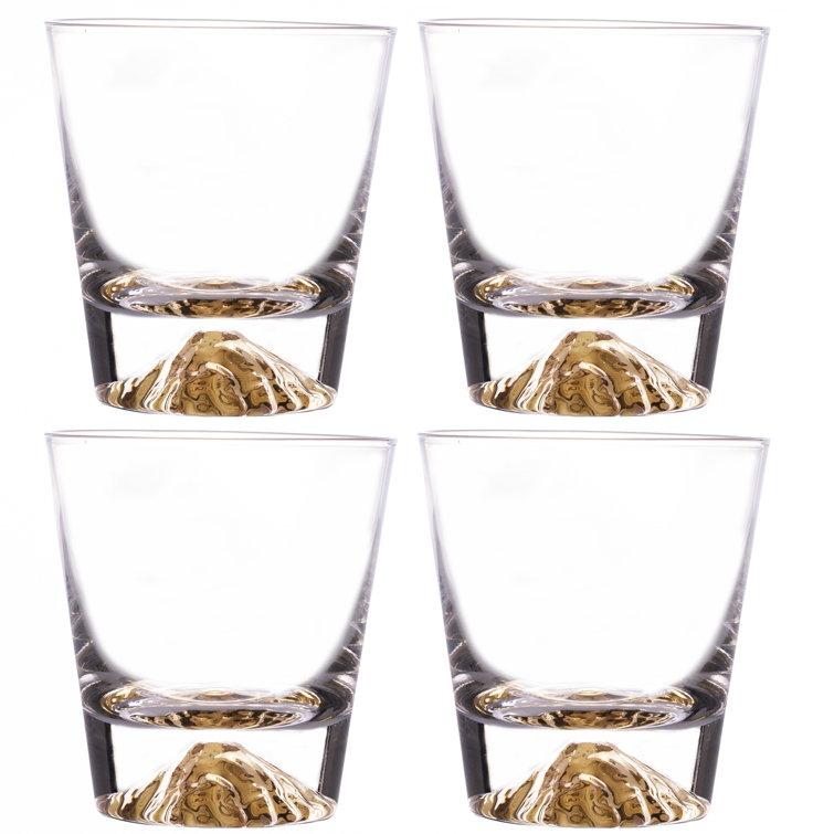Clear Drinking Glasses Set of 16, Durable Heave Base Glass Cups, 8 Highball Cocktail Glasses, and 8 Rock DOF Whiskey Glasses - Beer Glasses Ideal