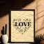 «Black Love», art mural rétro, talisman-697862845