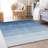 Premium Machine Washable Prisco Blue Rug-951585983
