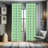 Grunge Curtains, Geometric Oval Shapes Elliptic Vertical Curves Nature Theme Pattern, Window Treatments 2 Panel Set For Living Room Bedroom Decor, Apple Green Turquoise Geometric Semi-Sheer Rod Pocket Curtain Panels-1694735018