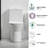 Alvantor One-Piece Toilet, Quiet 1.1/1.6 GPF Dual Flush Toilet ADA Height 17" Rimless Bowl with Soft Closing Seat White