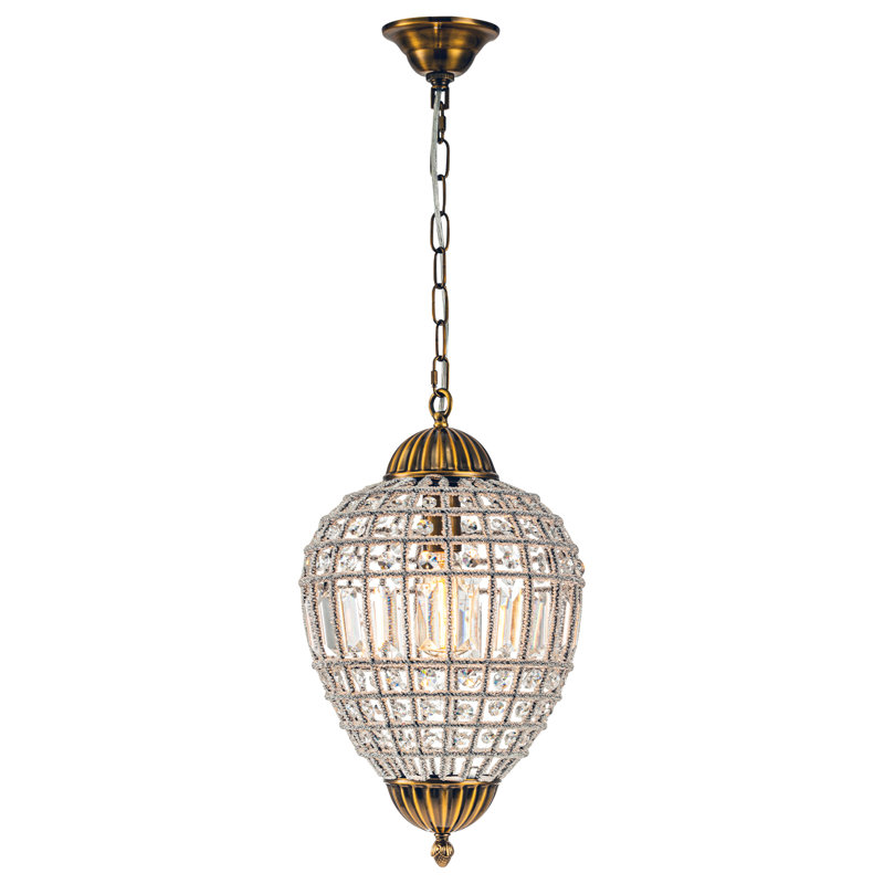 Lustre globe Ennu, H 18,9 po x l 11,8 po x P 11,8 po