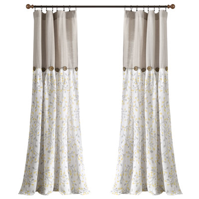 Rideau en mélange de coton