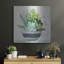 «Succulent Still Life 2 Navy» par Julia Purinton, art mural en métal-702636291