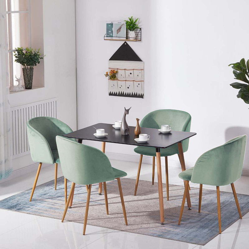 Harborcreek 4 - Person Dining Set, Cactus Green, Black