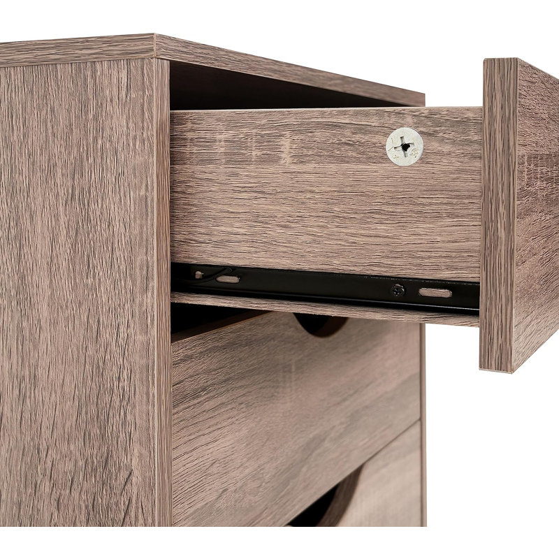 Classeur de bureau 7 tiroirs, Brun