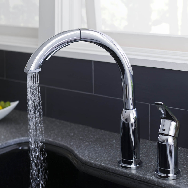 American Standard 5-Func Pull Out Kitchen Faucet, Chrome