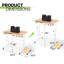 Bureau d'ordinateur Mahjabeen Home Office-1259500551