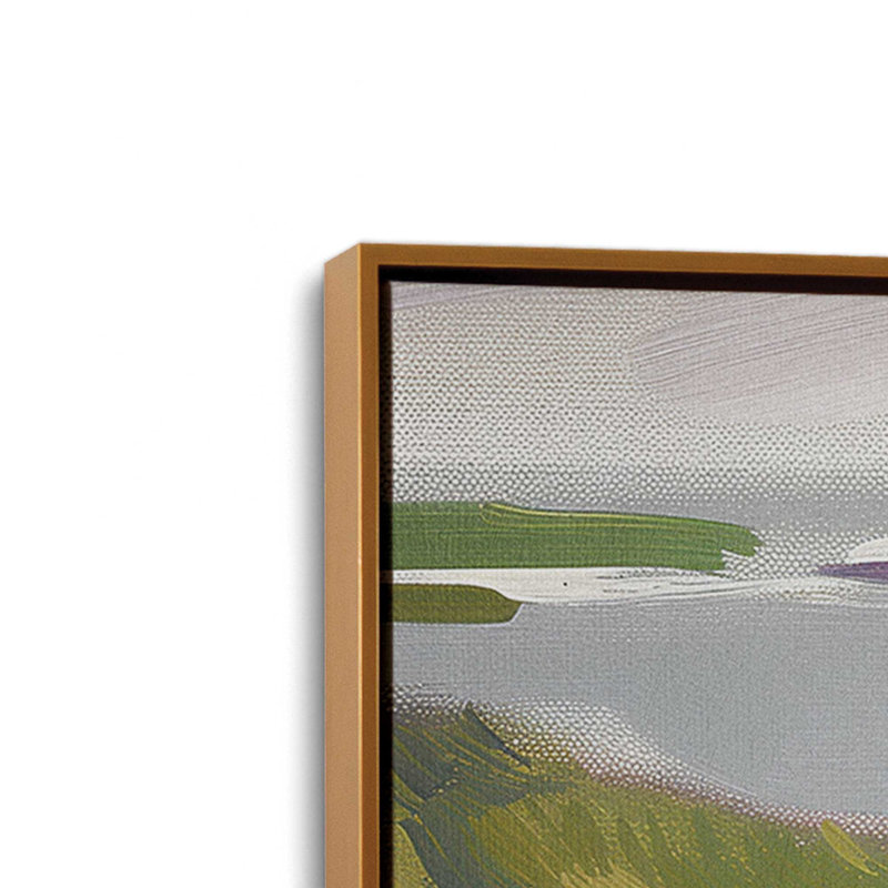 «Serene Pathway by the Sea II», reproduction sur toile, Encadrement doré, H 8,75 po x l 12,75 po x P 1,75 po