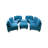 Evolvulus Blue Flannel 8 - Piece Upholstered Sectional Modularity -87328677