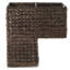Panier de rangement d'escalier en jacinthe d'eau tissée-1786934593