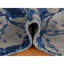 Tapis bleu 8 pi 1 po x 10 pi en laine et soie à motif abstrait noué à la main 0AA40B06BD754FF6B35B63CB28D0CB9E