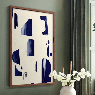 «Fragment Abstraction I», reproduction encadrée - bois massif