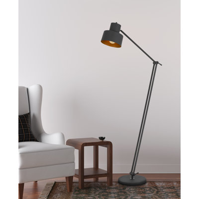 Demandrea 65'' Gold Task Floor Lamp