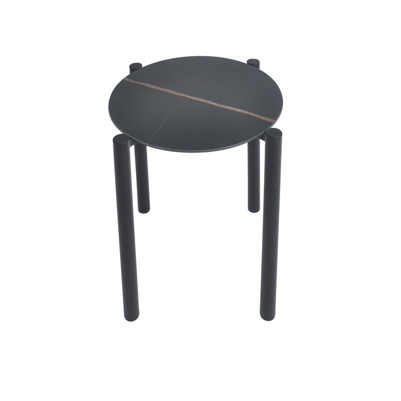 Tonya End Table, Black, Black
