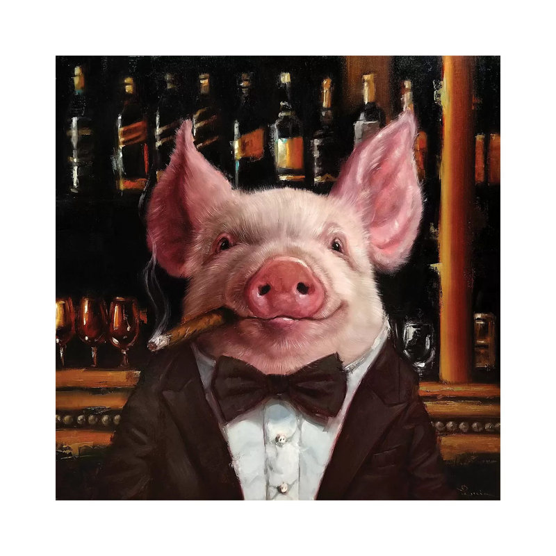 High Roller by Lucia Heffernan - Wrapped Canvas Painting, 66.04 cm H x 66.04 cm W x 3.175 cm D