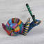 Rainbow Snail Wood Alebrije Statue