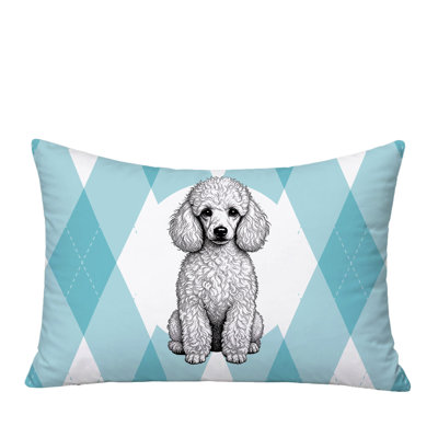 Coussin réversible intérieur / extérieur Poodle Dog