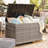 178 Gallon Outdoor Storage Box, Patio Deck Box With 2 Wheels, Handle Large Portable Wicker Rattan Deck Box For Patio Furniture Cushions, Throw Pillows, Garden Tools And Pool Floats-106669008