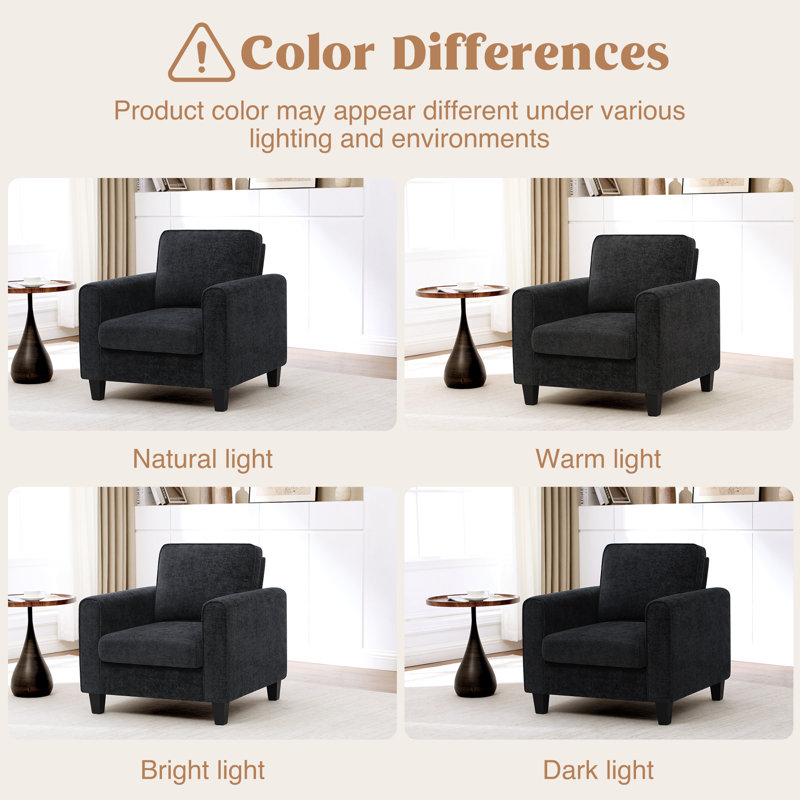 Chaises d'appoint Mid-Century avec dossier large, Noir