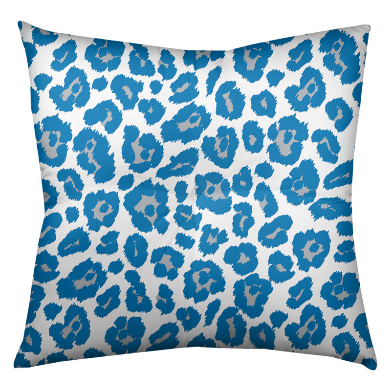 Housse et insert de coussin carré touffeté, H 30 po x l 30 po x P 3 po, Blanc, bleu, gris