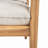 Outdoor Acacia Wood Lounge Set With Chair, Ottoman