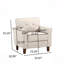 Fauteuil d'appoint, fauteuil avec accoudoirs pour salon, appartement, chambre d'amis et bureau à domicile